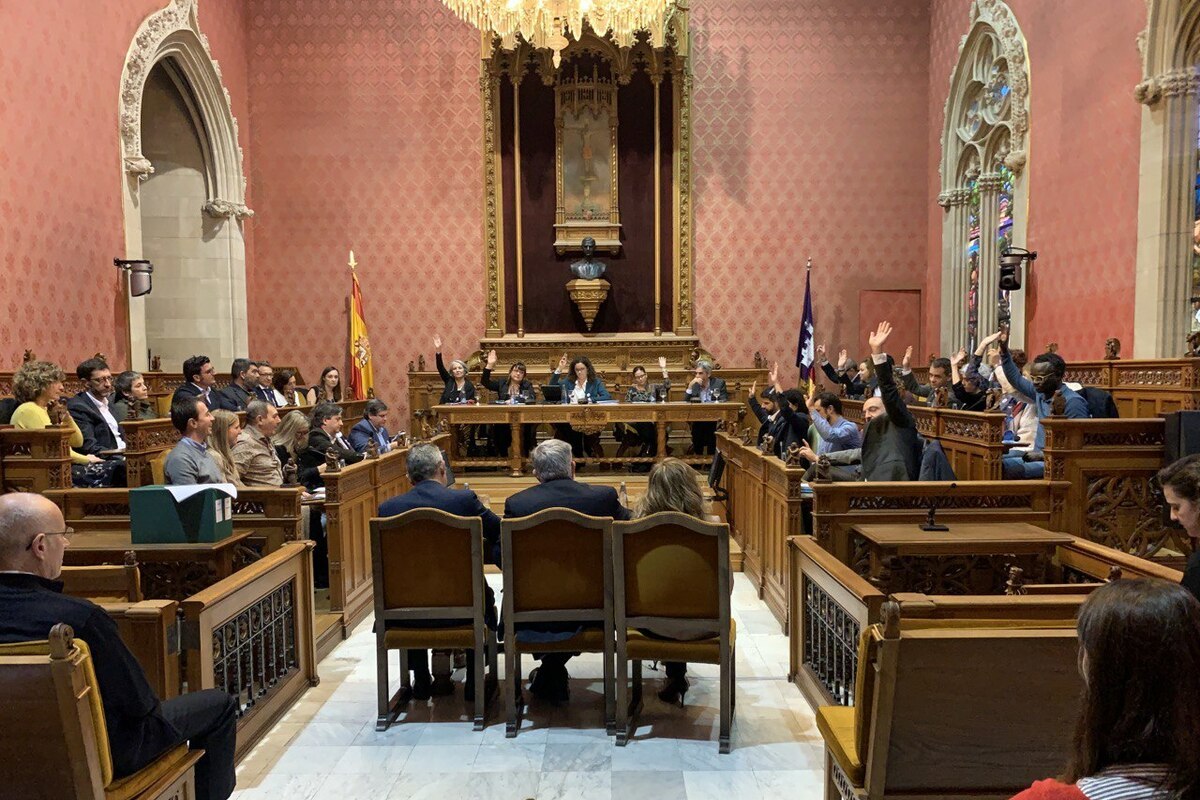 Instant del debat del pressupost.