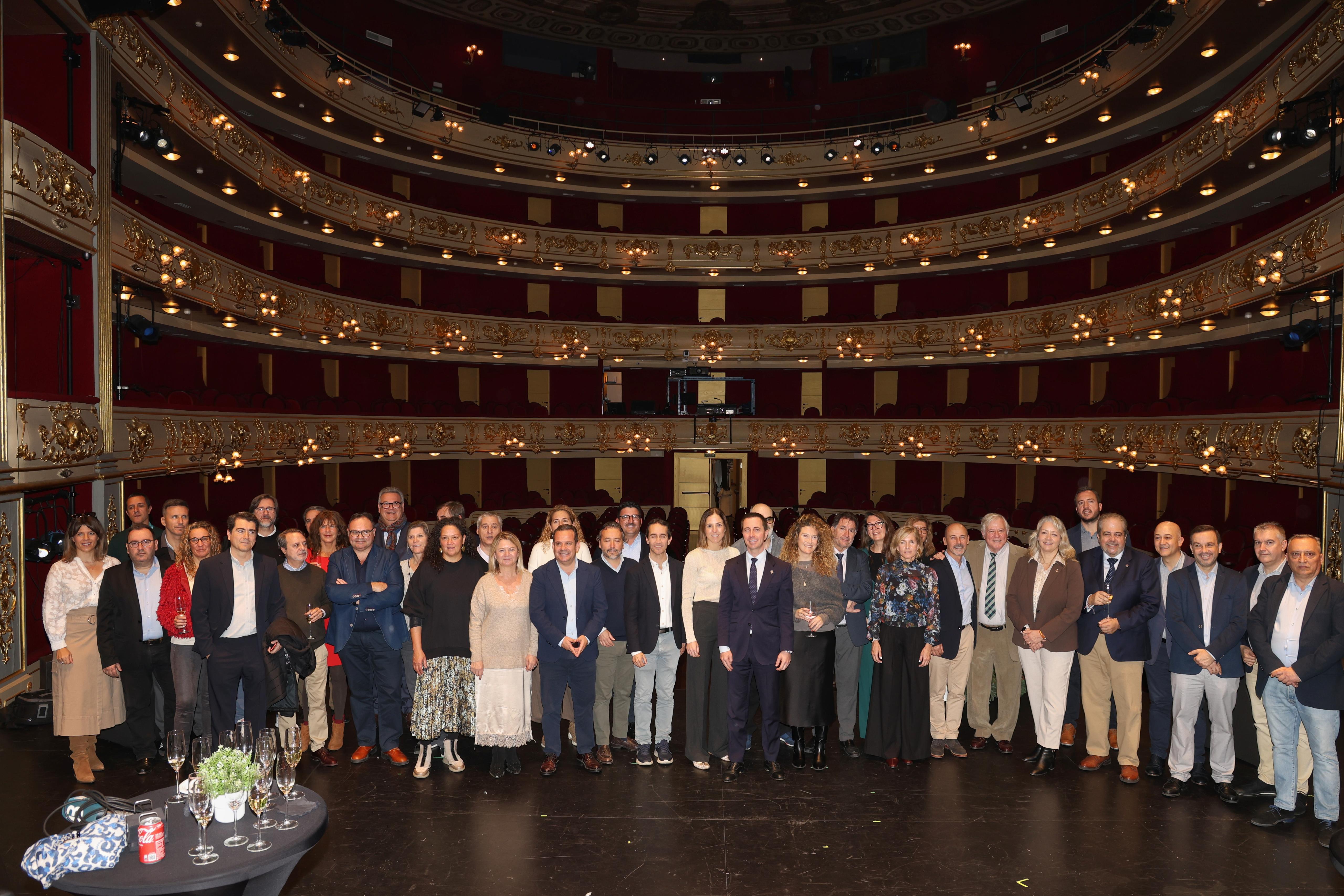 Copa de Nadal amb els mitjans de comunicació.