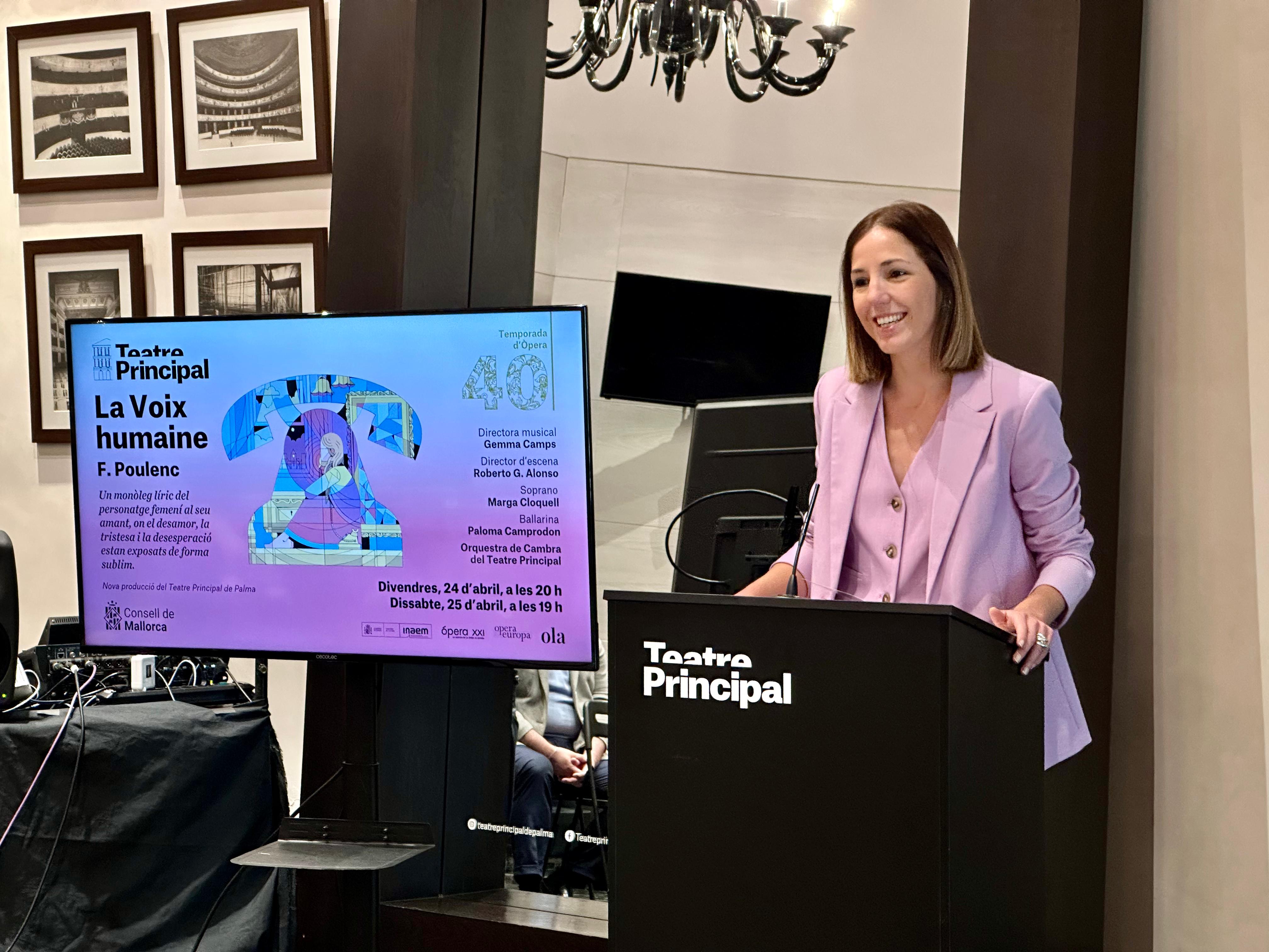 La vicepresidenta y consejera de Cultura y Patrimonio, Antònia Roca.