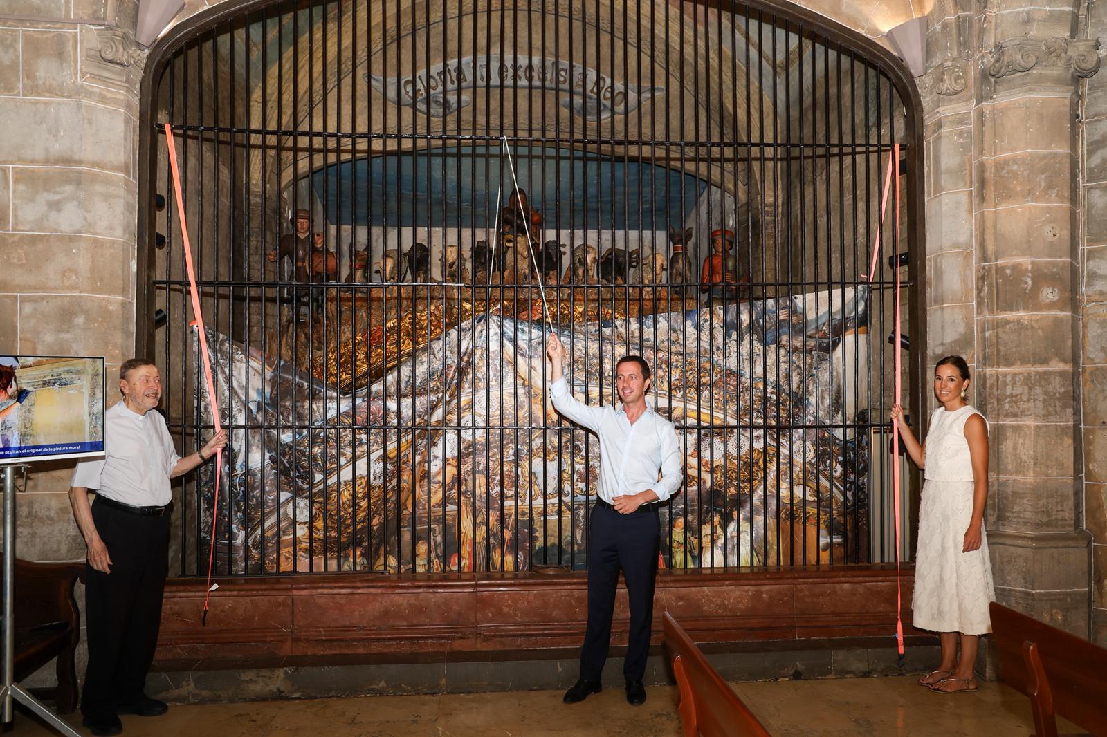 Presentació del betlem de la Sang restaurat.
